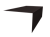 Планка околооконная фальц 0,45 Drap-double TX RAL 9005 черный (2м) Центр Кровли