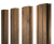 Штакетник П-образный A с прямым резом 0,45 Print Premium Pine Wood Fresh Центр Кровли
