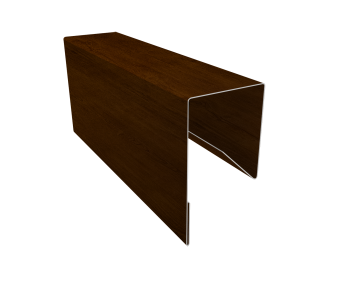 картинка Планка П-образная заборная 17 0,45 Print-Double Premium Golden Wood Intense F (3м) Центр Кровли
