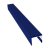 картинка Планка П-образная заборная 24 0,45 PE с пленкой RAL 5002 ультрамариново-синий (2м) Центр Кровли Планка П-образная заборная 24 0,45 PE с пленкой RAL 5002 ультрамариново-синий (2м) Центр Кровли