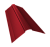 Планка конька фигурного 150x150 0,45 PE с пленкой RAL 3003 рубиново-красный (2м) Центр Кровли