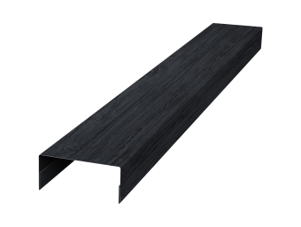 картинка Крышка 30х15 жалюзи Texas 0,45 Print Premium Grey Wood TwinColor (2,5м) Центр Кровли