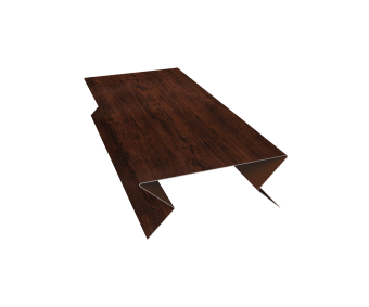 фото Планка угла внешнего составная нижняя 0,45 Print Elite Cherry Wood TwinColor (2м) Центр Кровли картинка Планка угла внешнего составная нижняя 0,45 Print Elite Cherry Wood TwinColor (2м) Центр Кровли