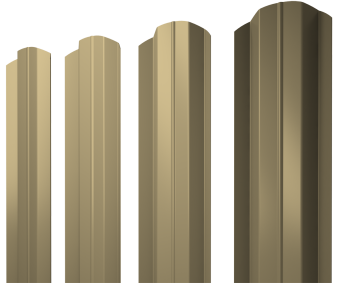 фото Штакетник М-образный В фигурный 0,45 PE RAL 1014 слоновая кость Центр Кровли картинка Штакетник М-образный В фигурный 0,45 PE RAL 1014 слоновая кость Центр Кровли