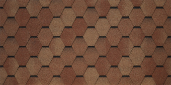 картинка Черепица гибкая Tegola Unica Veneto terracotta 206 (терракотта) Центр Кровли