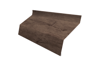 картинка Ламель забора жалюзи Milan new gofr 0,45 Print Premium Almond Wood Fresh Центр Кровли