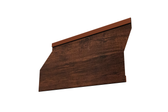 картинка Ламель забора жалюзи Milan Slim 0,45 Print Premium Cherry Wood Dark FTC Центр Кровли