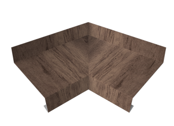 фото Угол отлива внутренний 70 0,45 Print Premium с пленкой Almond Wood Fresh Центр Кровли картинка Угол отлива внутренний 70 0,45 Print Premium с пленкой Almond Wood Fresh Центр Кровли