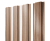 Штакетник Прямоугольный с прямым резом 0,45 Print Elite Honey Wood TwinColor Центр Кровли