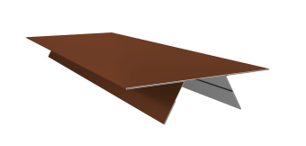 фото Планка стыковочная составная верхняя 0,5 Satin с пленкой RAL 3009 оксидно-красный (2м) Центр Кровли картинка Планка стыковочная составная верхняя 0,5 Satin с пленкой RAL 3009 оксидно-красный (2м) Центр Кровли