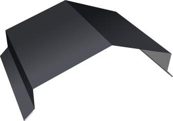 картинка Парапетная крышка угольная 200мм Grand Line 0,5 Полидэкстер RAL 7024 мокрый асфальт (3м) Центр Кровли