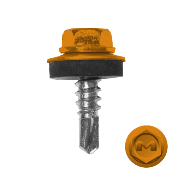 фото Саморез по металлу Daxmer 5,5х19 (250шт) сверло №3 RAL 1006 Центр Кровли картинка Саморез по металлу Daxmer 5,5х19 (250шт) сверло №3 RAL 1006 Центр Кровли