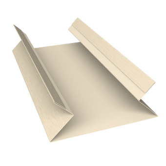 картинка Планка угла внутреннего составная верхняя 0,45 Print Elite Milky Wood TwinColor (2м) Центр Кровли