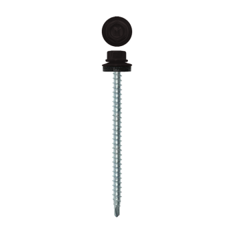картинка Саморез кровельный Daxmer 4,8х70 (100шт) сверло №1 RAL 9005 Центр Кровли