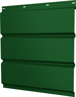 картинка Софит металлический Классик v02 Grand Line без перфорации 0,45 PE с пленкой RAL 6002 лиственно-зеленый Центр Кровли