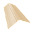 Планка конька фигурного 150x150 0,45 Drap TX RAL 1015 светлая слоновая кость (2м) Центр Кровли