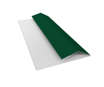 картинка Планка финишная БХ new 0,45 Drap TX RAL 6005 зеленый мох (2м) Центр Кровли