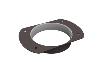 картинка Воронка врезная круглая Vortex Mix PE RR 32 темно-коричневый Центр Кровли