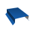 Парапетная крышка прямая 125мм 0,7 PE с пленкой RAL 5005 сигнальный синий (2,5м) Центр Кровли