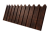 Профнастил С8A v01 фигурный 0,45 Print Premium Cherry Wood Dark FTC Центр Кровли