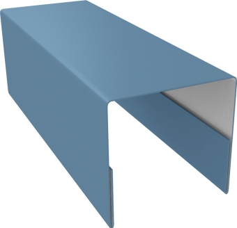 картинка Планка П-образная заборная 20 Grand Line 0,45 Drap ТХ RAL 5024 пастельно-синий (3м) Центр Кровли