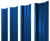 Штакетник П-образный В с прямым резом 0,45 PE RAL 5005 сигнальный синий Центр Кровли