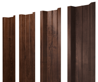 картинка Штакетник П-образный В с прямым резом 0,4 Print Premium Cherry Wood Fresh TwinColor Центр Кровли