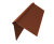 Планка конька плоского 220х50х220 0,5 Velur X RAL 8004 терракота (2м) Центр Кровли