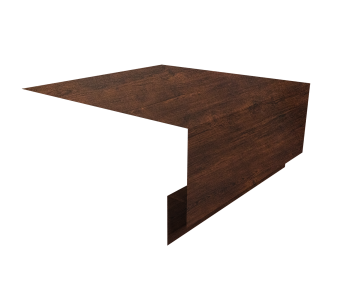 картинка Планка околооконная сложная БХ new 200х75х27 0,45 Print-Double Premium Cherry Wood Dark F (2м) Центр Кровли