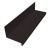 Планка примыкание нижнее к трубе фальц Grand Line 0,5 Drap TX RAL 9005 черный (3м) Центр Кровли