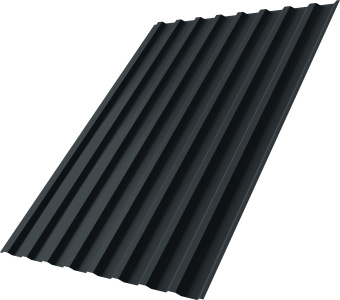 фото Профнастил С20B Grand Line 0,5 GreenCoat Pural БТ матовый RR2H3 (RAL 7016 антрацитово-серый) Центр Кровли картинка Профнастил С20B Grand Line 0,5 GreenCoat Pural БТ матовый RR2H3 (RAL 7016 антрацитово-серый) Центр Кровли