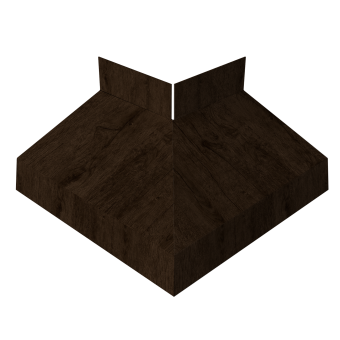 картинка Угол отлива внешний 50 0,45 Print-Double Elite с пленкой Antique Wood Центр Кровли
