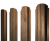 Штакетник П-образный А фигурный 0,45 Print Premium Pine Wood Fresh Центр Кровли