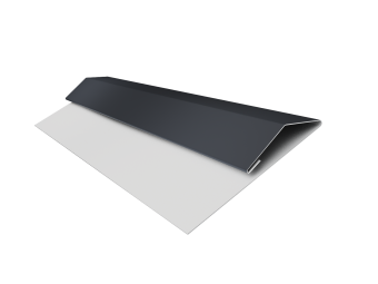 картинка Планка стартово-финишная Экобрус Grand Line 0,5 Satin Matt RAL 7024 мокрый асфальт (2м) Центр Кровли