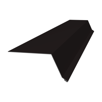 картинка Планка капельник 100х55 0,5 PurLite Matt RAL 9005 черный (3м) Центр Кровли