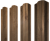 Штакетник М-образный B фигурный 0,45 Print Premium Pine Wood Fresh Центр Кровли