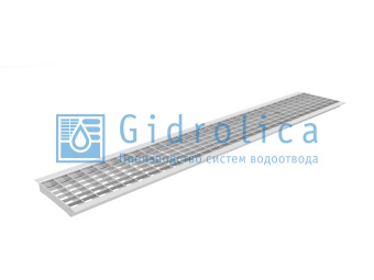 картинка Решетка водоприемная Gidrolica Standart РВ -15.18,7.100 - ячеистая стальная оцинкованная, кл. В125 (511) Центр Кровли