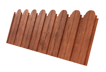 картинка Профнастил C10B фигурный 0,45 Print Premium Rowan Wood Intense FTC Центр Кровли