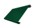 Ламель лицевая 200 забора жалюзи Texas 0,5 Satin с пленкой RAL 6005 зеленый мох Центр Кровли