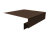 Планка околооконная сложная БХ new 250х50х27 (j-фаска) 0,45 PE-Double с пленкой RAL 8017 шоколад (2м) Центр Кровли