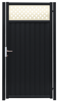 картинка Калитка Estet Plus 2,0х1 RAL 7024/1014 Центр Кровли