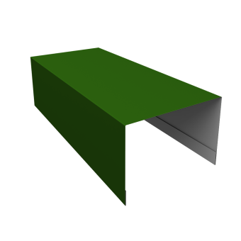 картинка Крышка для забора из сайдинга ЭкоБрус 0,45 PE RAL 6002 лиственно-зеленый (2,5м) Центр Кровли