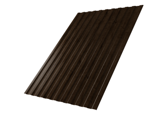 картинка Профнастил С8A v02 Grand Line 0,45 Print Elite с пленкой Antique Wood TwinColor Центр Кровли