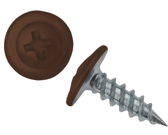 картинка Саморез ПШ 4,2х16 (1000шт) шлиц PH2 RAL 8007 Центр Кровли