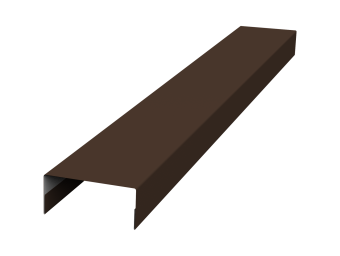 картинка Крышка 30х20 жалюзи Texas 0,5 Satin RAL 8017 шоколад (2,5м) Центр Кровли