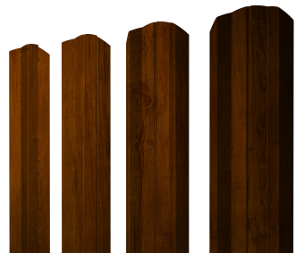 картинка Штакетник М-образный А фигурный 0,4 Print Premium Golden Wood Intense FTC Центр Кровли