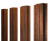 Штакетник П-образный A с прямым резом 0,45 Print-Double Premium Golden Wood Fresh Центр Кровли
