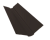 Планка ендовы верхней фигурной 100x100 0,5 Drap RR 32 темно-коричневый (2м) Центр Кровли