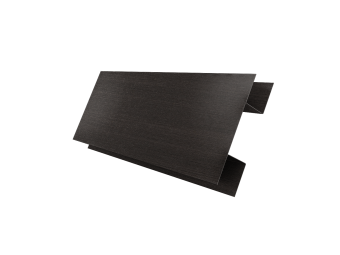 картинка Планка H-образная Экобрус 0,45 Print Elite с пленкой Coffee Wood TwinColor (2м) Центр Кровли