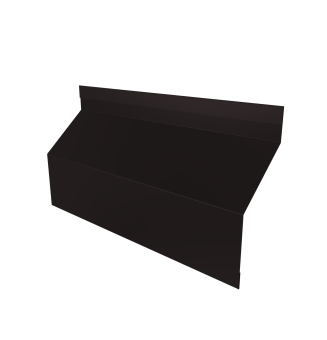 картинка Ламель забора жалюзи Milan Slim стартовая/финишная для калиток и ворот 0,45 Drap TR RAL 9005 черный Центр Кровли